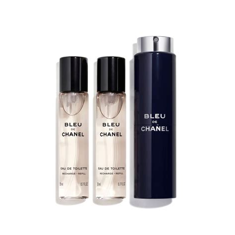 chanel bleu de chanel eau de toilette refillable travel spray|bleu de chanel twist and spray.